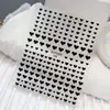 Série Duyuer Adesivos de Unha Populares Estilo Influenciador Realista com Suporte Adesivo para Decoração de Unhas DIY