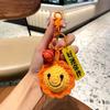 Buena Pera cacahuete creativo felpa ganchillo colgante agarrar girasol tejido a mano lana Pera bolsa llavero lote