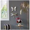 Espejo Retro Creativo Europeo Mariposa Libélula Colgante de Pared para Espejo Decoración de Pared de Fondo para Restaurante Pie de Colgante para Entrada Personalización