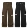 Nuevos Pantalones de Pierna Recta Multibolsillos Estilo Europeo 2026 Patchwork Ropa de Trabajo Pantalones Casuales Fuente Mayorista 04