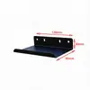 Espaçamento de Furo de 38mm Buraco Quadrado Painel de Pegboard Caixa de Armazenamento Prateleira para Tablet Clipe de Instalação Sem Furo Acessórios Encaixáveis Caixa Quadrada Preta