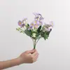 Flores artificiales de tonos morados, una mezcla de morado Monet y rosa, para ramos de boda, decoraciones de salones de boda y textiles suaves en casas de huéspedes.; Arreglos florales y paisajismo al por mayor