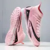 Zapatos de fútbol de caña alta transfronterizos para niños y niñas, tacos TF para adultos, zapatos deportivos profesionales transpirables antideslizantes con tacos largos