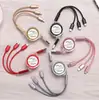 Cable de datos retráctil de uno a tres para teléfono móvil carga rápida LOGO regalo carga rápida mano coche creativo cable de carga tres en uno fabricante