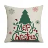 Funda de Almohada Cómoda y Amigable con la Piel Estilo Navideño Árbol de Navidad Linda para Hogar Dormitorio Oficina Respaldo Cojín de Sofá