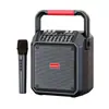 Altavoz Bluetooth Cuadrado Great Wall Altavoz Pequeño Portátil de Alto Volumen para Exteriores con Micrófono Altavoz de Karaoke para Exteriores