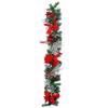 Novas decorações de Natal transfronteiriças Guirlanda de Natal Rattan Shopping Mall Hotel Decoração ao ar livre Porta pendurada Árvore invertida de Natal