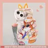 Orejas de Judy Nick Adecuadas para Funda de Teléfono Apple 16Pm iPhone 15 Doble Soporte 14 Dibujos Animados Lindos 17 Silicona