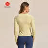Nova Camiseta de Manga Longa Esportiva de Tricô para Golfe Feminina, Top Esportivo, Roupas para Uso Externo, Slim, Corrida, Fitness, Slim, Yoga