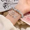 Novo pingente de cadeado antigo estilo chinês pulseira de contas nicho temperamento Joker marca da sorte pulseira joias atacado