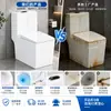 Inodoro Integrado de Descarga Directa Tazón de Cerámica para Inodoro Ahorrador de Agua Fácil de Limpiar para Baño del Hogar
