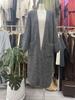 Estación Europea Amazon Cárdigan Largo de Punto Otoño Versión Coreana Casual Holgado Versátil Color Sólido Chaqueta Suéter sin Botones