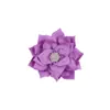 Nuevo pasador de hoja de loto para niños, pasador de flor de loto de múltiples capas con diamantes de imitación puntiagudos, más taladro, 13 colores opcionales