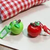 Juguete de Comida Tridimensional Llavero de Manzana Manzana Verde Manzana Roja Fruta Fresca Versátil Comida Artificial Simple Adornos Colgantes