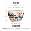 Jingdezhen Cerámica Pintada Estanque de Lotos Grande Estanque de Lotos Cerámico Tanque de Agua Patio Decoración del Hogar