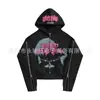 Sentido de Diseño Hip-hop Impresión Transfronteriza Europea y Americana Sudadera con Cremallera Holgada para Hombre y Mujer Chaqueta Suéter Street Harajuku para Mujer