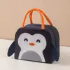 Bolsa para fiambrera de nuevo estilo, fresca, engrosada con papel de aluminio, aislante para mantener el frío, bolsa de almuerzo de dibujos animados, bolsa de almuerzo aislante portátil para estudiantes