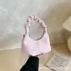 Bolso de Mano Único de Diseño de Nicho para Mujer, Nuevo Estilo de Comercio Exterior, Versátil para el Trabajo, Bolso Cruzado Tipo Nube, Bolso Tote Pequeño Súper Popular para Salir