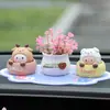 Adorno para Coche Dibujos Animados Cabeza Sacudidora Animal Lindo Adorno para Coche Decoración de Escritorio Figura de Resina Creativo