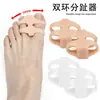 Separador de Dedos de Silicona con Doble Anillo Sebs Corrector de Juanetes Separador de Dedos Superpuestos para Uso de Día y Noche Corrección de Hueso del Dedo Gordo del Pie