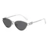 Gafas de Sol Estilo Nuevo Ojo de Gato Montura Pequeña Lujo Ligero Gama Alta para Mujer Gafas de Sol de Celebridad de Internet Transfronterizas Moda Tendencia