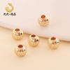 Ouro 18K Preenchido Cor Preservada Sólido Melancia Contas Lote Flor Cimitarra Contas DIY Pulseira Colar Contas Separadas Flor Cortada Acessórios de Contas Soltas