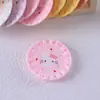 Plato de gato lindo DIY simulación comida miniatura juego accesorios de resina plato de encaje pegatina de refrigerador material hecho a mano