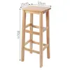 Ventas Directas de Fábrica Taburetes Cuadrados de Madera Maciza Modernos Simples para el Hogar Sala de Estar Comedor Taburetes Escolares Hospitalarios de Madera