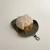 Sombrero de protección solar para niños verano malla fina transpirable niños y niñas bebé ala ancha camping secado rápido sombrero para el sol