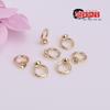 Hilo de Oro de 14K Anillo Cerrado con Eslabón Hebilla Terminal Doble Agujero Anillo de Nariz de Cerdo Chapado en Oro Accesorios para Pulsera DIY