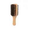 En stock de fábrica cepillo de doble cara con cerdas cepillo para barba peine de estilismo para hombre cepillo limpiador de cabello cabeza de aceite de nailon