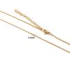 Acero Inoxidable Chapado al Vacío en Oro de 18K Cadena de Eslabones Torcidos Moderna Versátil Cadena de Caja Extensión Collar Joyería DIY Cadena Lisa