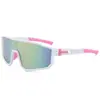 Nuevas Gafas de Sol para Ciclismo de Exterior de Fotograma Completo para Hombres y Mujeres, Gafas de Moda a Prueba de Viento y Arena, Gafas de Sol Coloridas de Marco Grande Europeas y Americanas