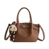Bolsa de Mão Versátil Casual Transfronteiriça, Modelo Saco, para Mulheres, Estilo Coreano, Simples e Elegante, Textura de Alta Qualidade, Bolsa de Ombro Único Transversal