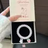 Ins Jelly Sakura Fresco Anillo para el Cabello de Hilo Telefónico Cuerda Dulce Suave Germinante Cuerda para el Cabello Sin Marca de Niña Accesorios para el Cabello de Primavera para Mujeres