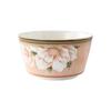 Conjunto de Pratos de Camélia Japonesa Cerâmica de Alta Cor Esmaltada Porcelana para Mesa Atacado Conjunto de Tigelas e Hashis Talheres de Presente