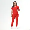 Ropa Cómoda Lavable Europea y Americana Conjunto Separado Uniforme Mate para Doctor Enfermera Salón de Belleza Clínica Dental Oral Venta al por Mayor