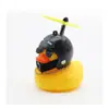 Scooter Elétrica da Moda Pato Amarelo Três Níveis Capacete Libélula Bicicleta Sino Decoração Ornamento de Pato Pequeno Pato Quebra-Vento