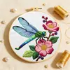 Kit de Bordado de Libélula Floral, Estilo Nórdico, Decoración de Sala de Estar Ins, Arte de Pared Hecho a Mano DIY, Venta al por Mayor desde el Fabricante