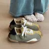2026 Estampa de Leopardo Salto Escondido Sapatos de Treino Alemães Femininos Outono Cadarço Versátil Casual Esportivo Sapato Baixo Sapato Forrest Gump Sapato Único