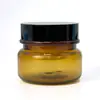 Fábrica de Origen Botella de Subempaqueado Color Marrón de 20g Botella de PET Semitransparente Marrón Claro de 50g para Crema Facial, Contorno de Ojos y Cosméticos