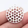 28X25Mm/33X30Mm Pingente Redondo Multicor com Vários Furos Acessórios Atacado Materiais de Acessórios DIY