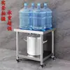 Banco de trabajo móvil de cocina, estante de almacenamiento grueso de acero inoxidable para horno microondas con ruedas, soporte para cortar verduras