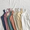 Colete de verão folgado emagrecedor versátil prático de linho algodão multicor camisola camiseta