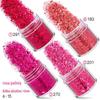 Comércio exterior esmalte rosa cola mista nail art lantejoulas laser cebola dourada pó nail art joias broca adesivos de unha