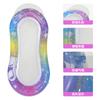 Cama flotante de agua con mariposa de lentejuelas gruesa ecológica nueva transfronteriza con almohada individual pvc malla fila flotante inflable