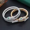 Nova Pulseira Cobra Estilo Europeu e Americano Pulseira Gargantilha Nicho High-end Retro Colar Liga de Luxo Leve Pulseira de Diamante
