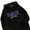 Sudadera con capucha de peso pesado americana para hombre Otoño e Invierno Forrada de vellón Engrosada Suelta Sobredimensionada para Pareja Casual Deportiva