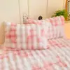 Pelúcia de Coelho Classe A Lençol de Baixo com Elástico de Peça Única Colcha de Veludo de Leite Espessa Protetor de Colchão Simmons Roupa de Cama