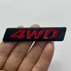 Adecuado para Hyundai New Tucson New Santa Fe Tracción en las Cuatro Ruedas 4WD Personalizado Logo del Coche Etiqueta Trasera Pegatina para Coche Pegatina de Carrocería Marca de Palabra